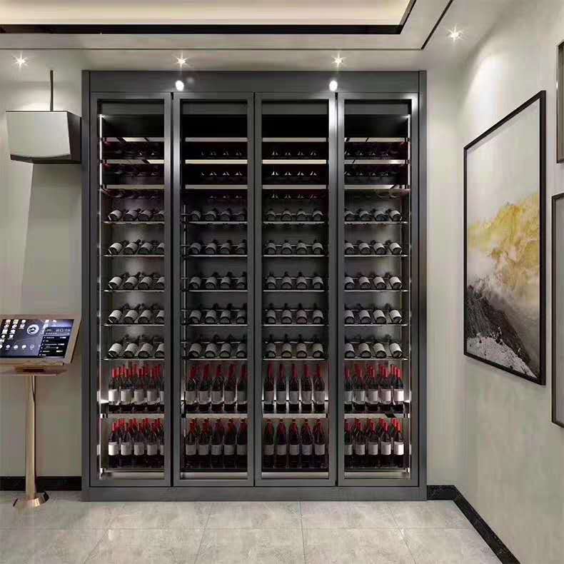黑鈦色不鏽鋼酒櫃