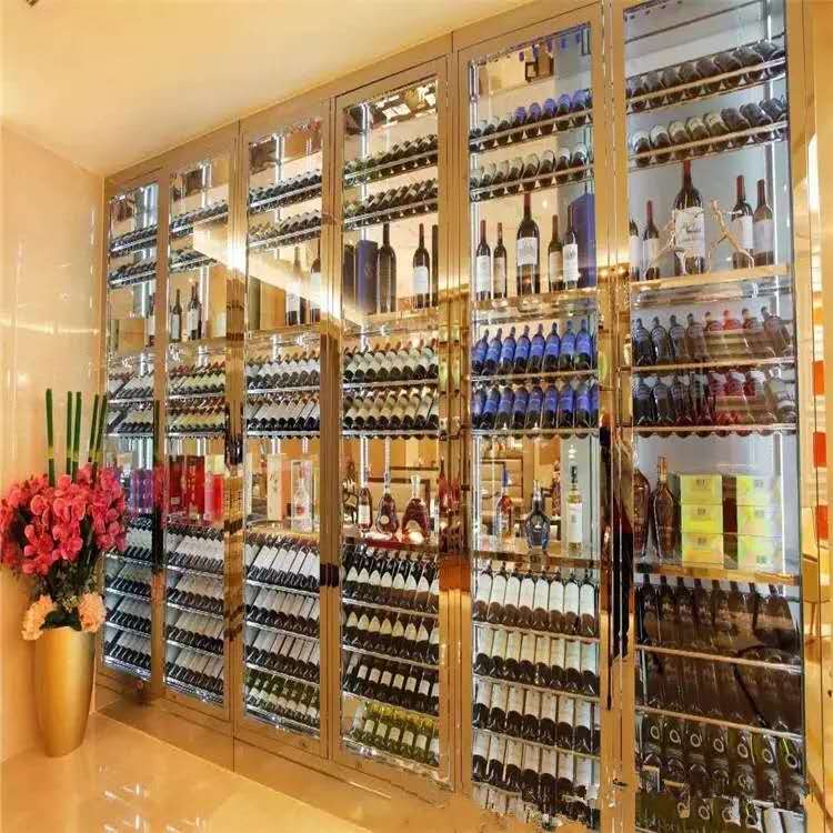 酒吧KTV高(gāo)檔不鏽鋼酒櫃 酒吧KTV高檔不鏽鋼酒櫃