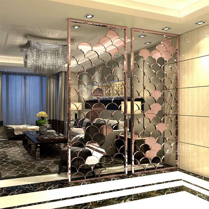 家用客廳不鏽鋼(gāng)屏風花格隔斷 家用客廳不鏽鋼屏風花格隔斷