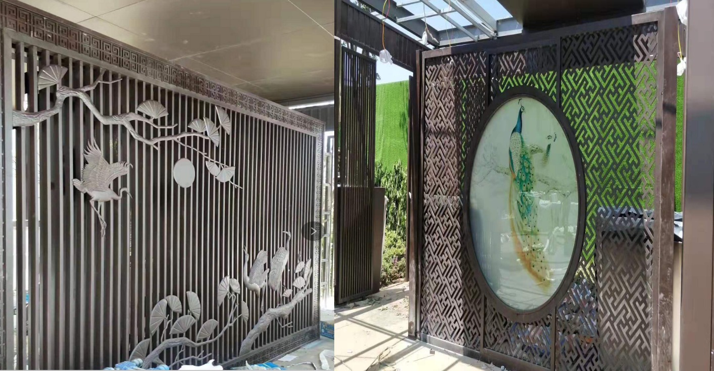 昭通新城五悅華（huá）府實景展示區屏風